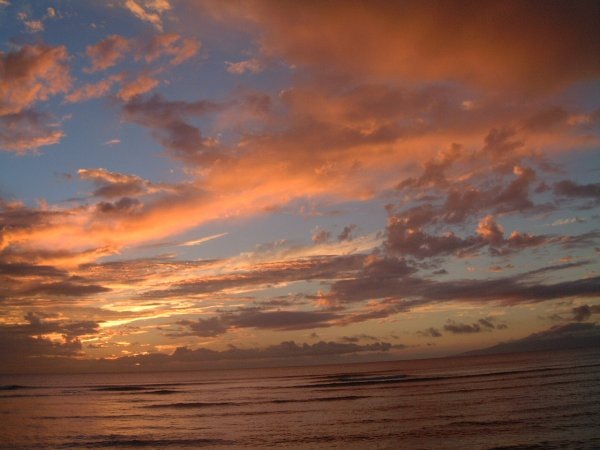 Maui sunset  Halama Street